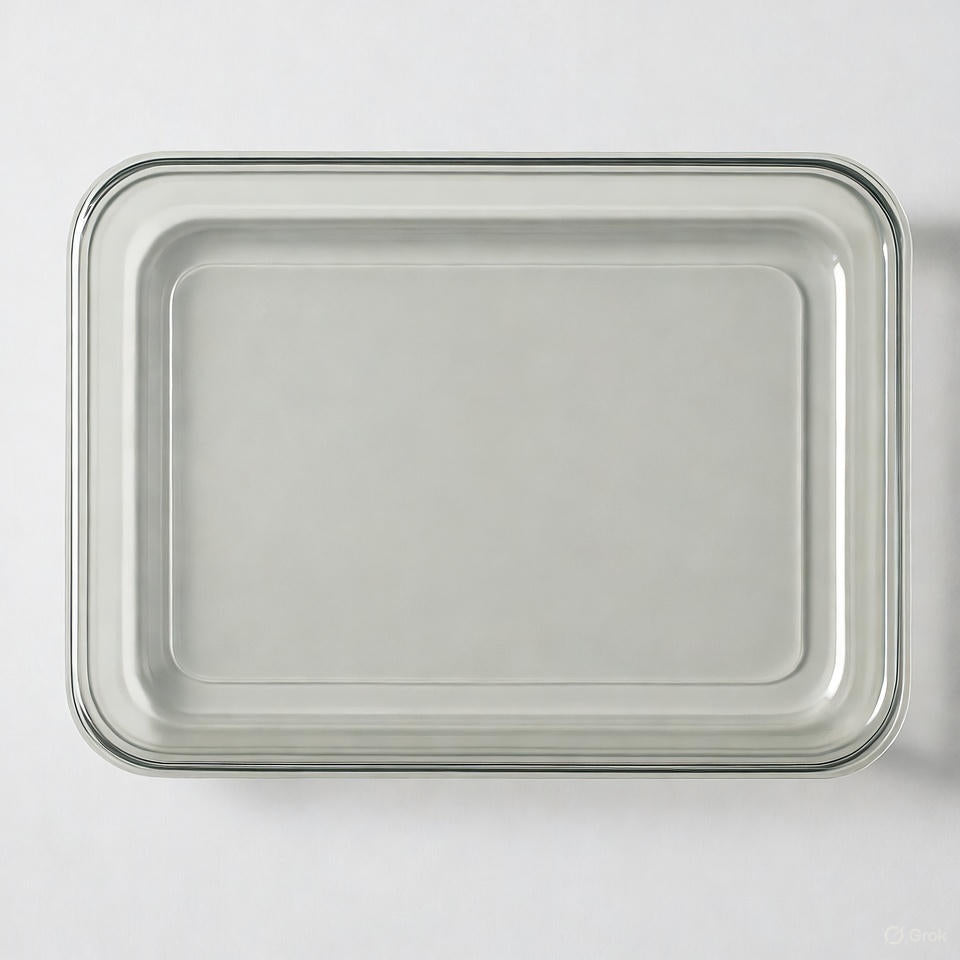 Rectangular tray